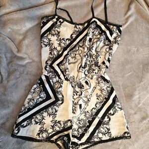 Hello Kitty F21 Black And White Romper